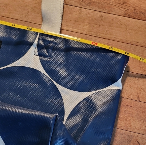 Kate Spade NY On The Go Cotton & Leather Polkadot Tote Bag - Picture 9 of 15